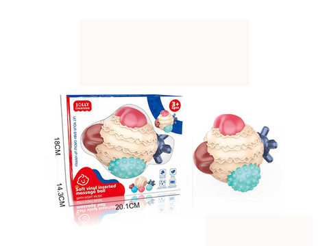 Cartoon silicone baby massage ball