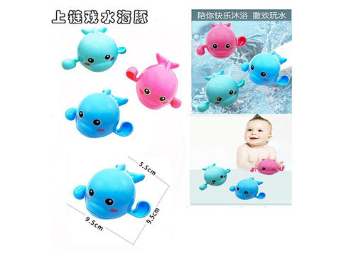 Chain swimming dolphins
