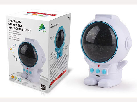 Electric astronaut star projection light