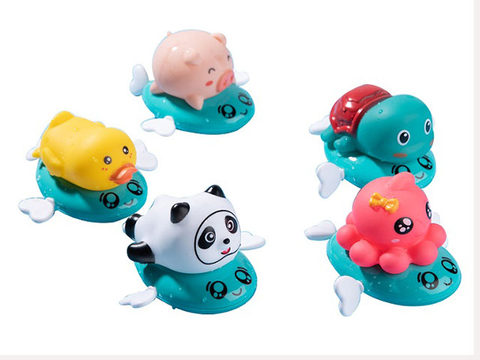 Pull-line paddling animals (5 types)