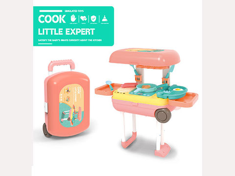Electric tableware suitcase with light