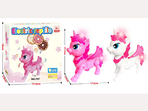 Electric crawling horse with light and music