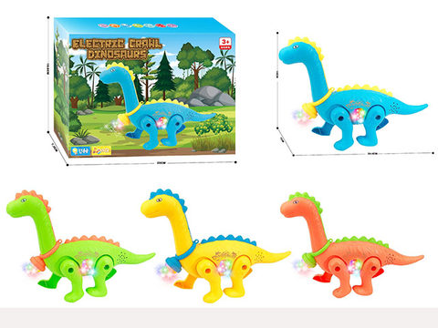Electric crawling Brachiosaurus with lights and music