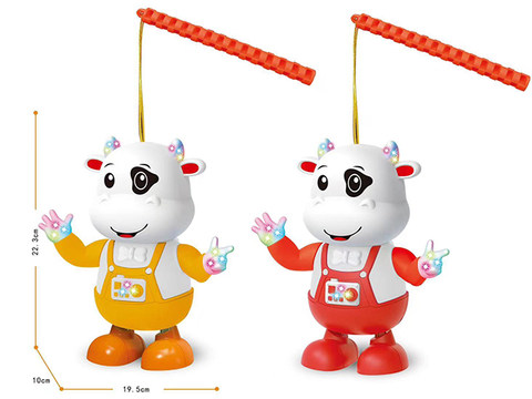 Dancing cute cow lantern