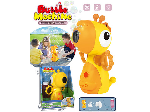 Cartoon deer bubble machine