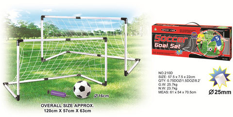 Two-in-one football goal