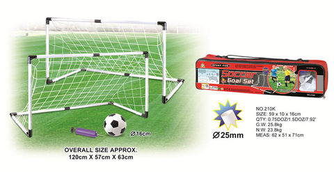 Two-in-one football goal