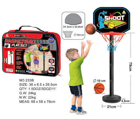 Black plastic basketball table