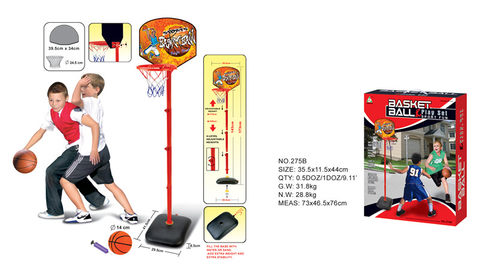 Simulated basketball stand