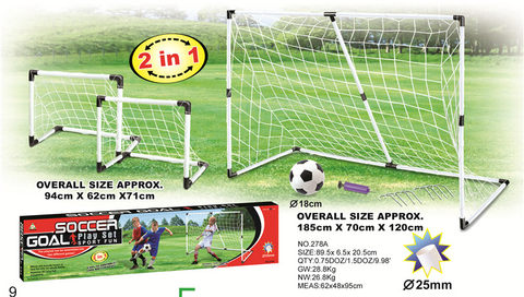 Football goal cover in one