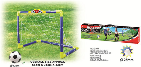 Football goal in counter