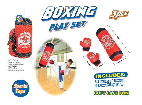 Punch hit the sandbag