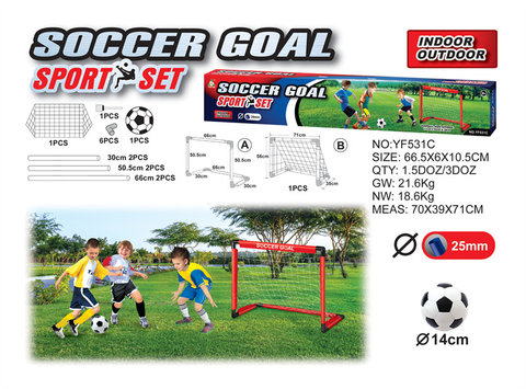 Set football goal