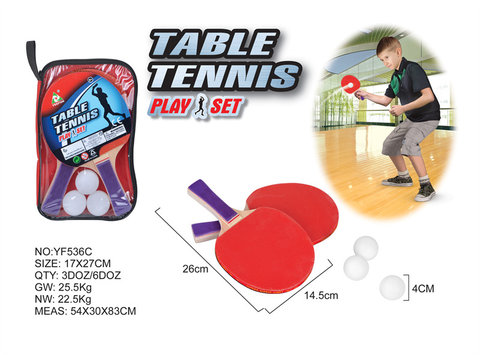 Table tennis bat with wooden handle