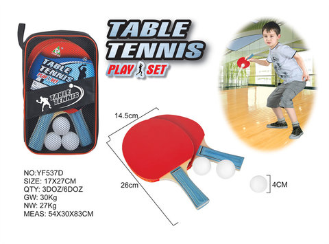 Table tennis bat with wooden handle