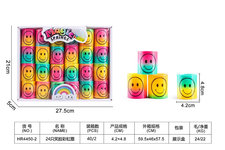 24只笑脸彩虹圈玩具 益智玩具