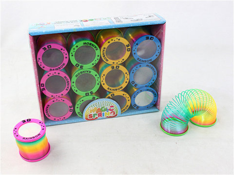 12 3D lighting rainbow circle educational toys
