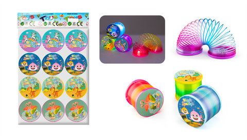 12 Double-lid Light Rainbow Ring Educational Toys