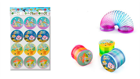 12 Double-lid Rainbow Ring Educational Toys