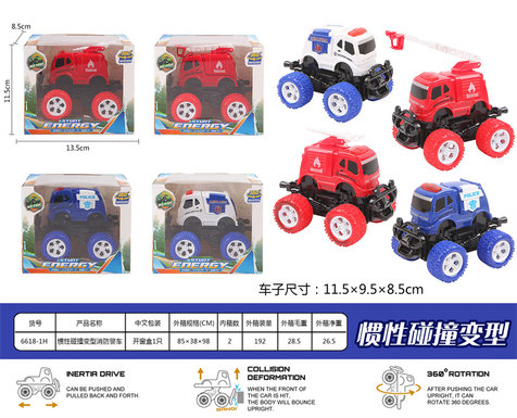 Inertial collision variant fire police