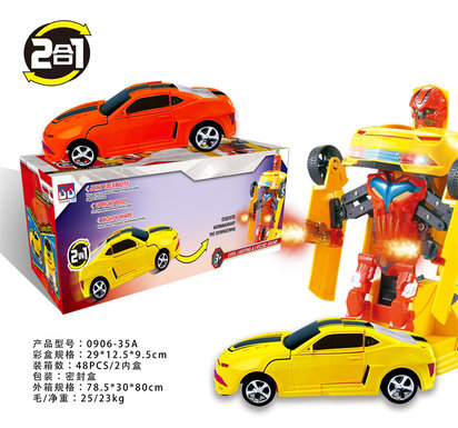 Electric shape shifter robot toy electric car toy