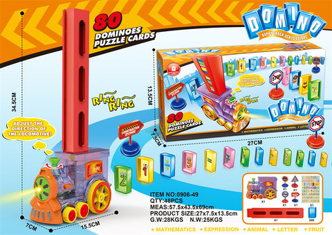Domino train electric toys