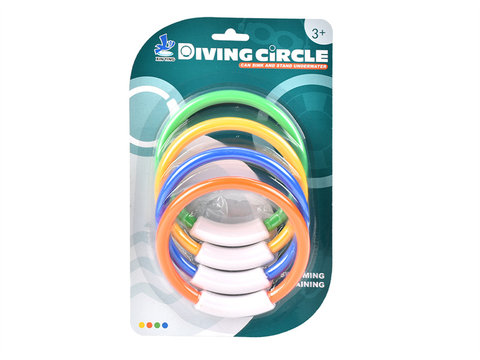 Round diving ring set of 4 sports toys