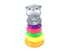 5层圆形套圈小猫