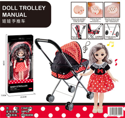 Dolls, trolleys, toys