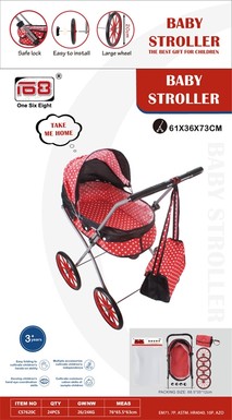 Baby self-equipped EVA wheelbarrow + schoolbag toys children's trolley toys