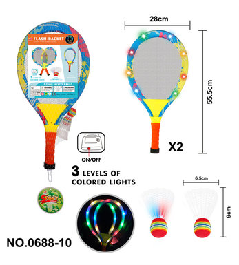 Flash cloth, tennis rackets, toys, sports toys