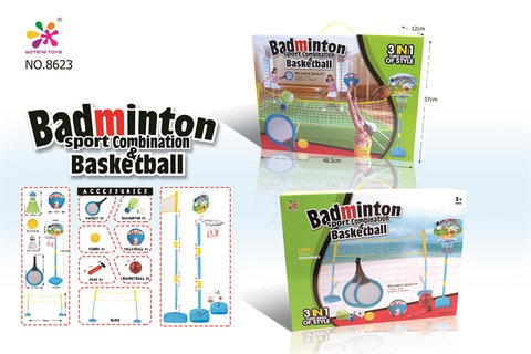 Fabric tennis racket toys sports toys three-function set