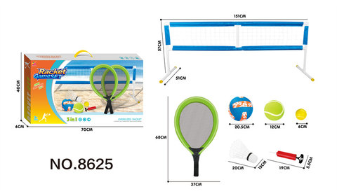 Fabric tennis racket toys sports toy set
