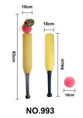Baseball bat, baseball toy, sports toy.