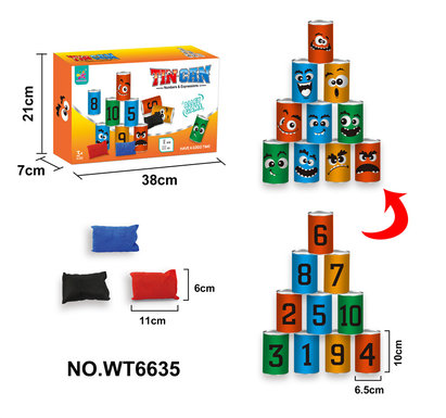 Sandbag cans throwing toys sports toys