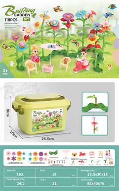 DIY Paradise Flower Arrangement Educational Toys Building Blocks Toys (118PCS)