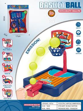 Eject tabletop basketball