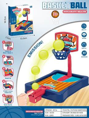 Eject tabletop basketball