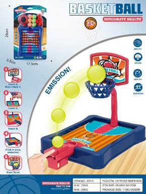 Eject tabletop basketball