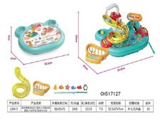 围卡装电动出水儿童水上乐园玩具 蓝色2*AA不包（包电+0.5元）