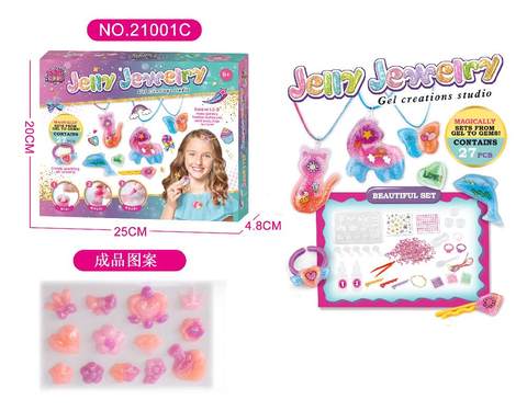 DIY soft gel jewelry set-flower series