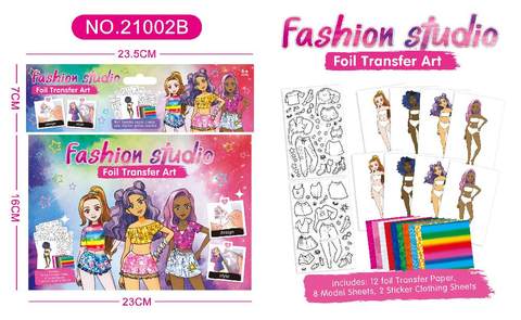 DIY girls change into speckle stickers (2 clothes, 8 models, 12 patches)