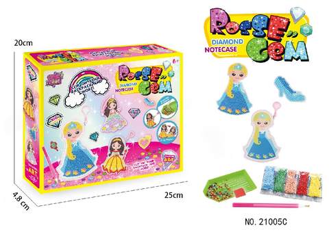 DIY Diamond Spot/Diamond Sticker-Princess Coin Purse (Blue)