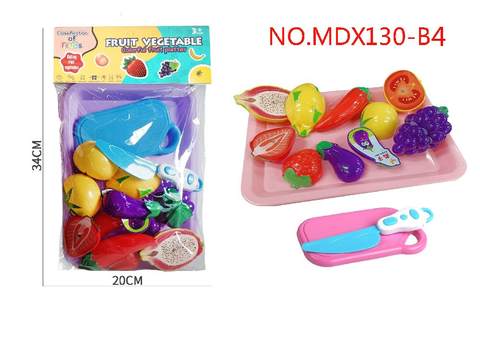 High-end colorful large fruits and vegetables Checkie 9PCS