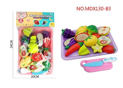High-end colorful large fruits and vegetables Checkie 12PCS