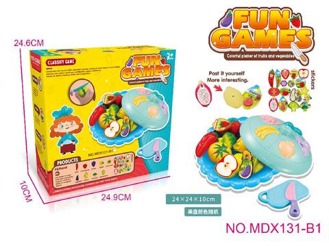 High-grade colorful fruit plate, science, education, educational, entertainment, family toy set 13PCS