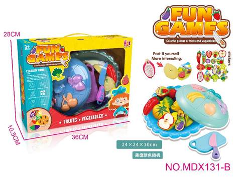 High-grade colorful fruit plate, science, education, educational, entertainment, family toy set 13PCS