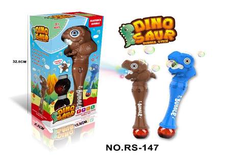 Electric dinosaur bubble stick (with light and music)