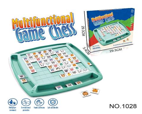 Children lianliankan to touch animals to eliminate fun three-in-one Yizhi table games chess toys