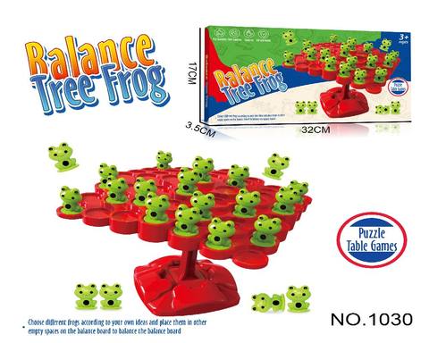 Frog balance tree children's concentration training toys parent-child interaction multiplayer table games